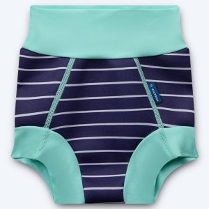 Watery Schwimmwindelhosen für Kinder - Neoprene Swim Nappy - Turquoise Stripes