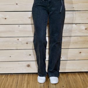 Red Button Jeans Claudette Black Denim & Belt – black