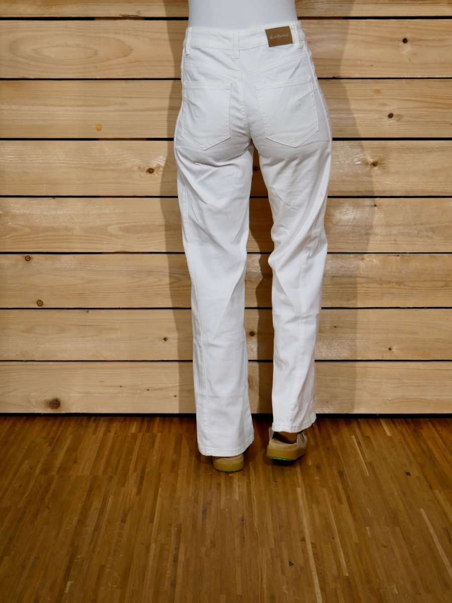 Red Button Hose Claudette Slanted Seams – off white – Bild 4
